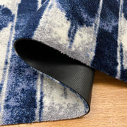 Indigo washable entry mats - closeup