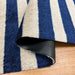Navy Cabana Stripes washable floor mats - closeup
