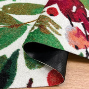 Noel washable holiday mats - closeup