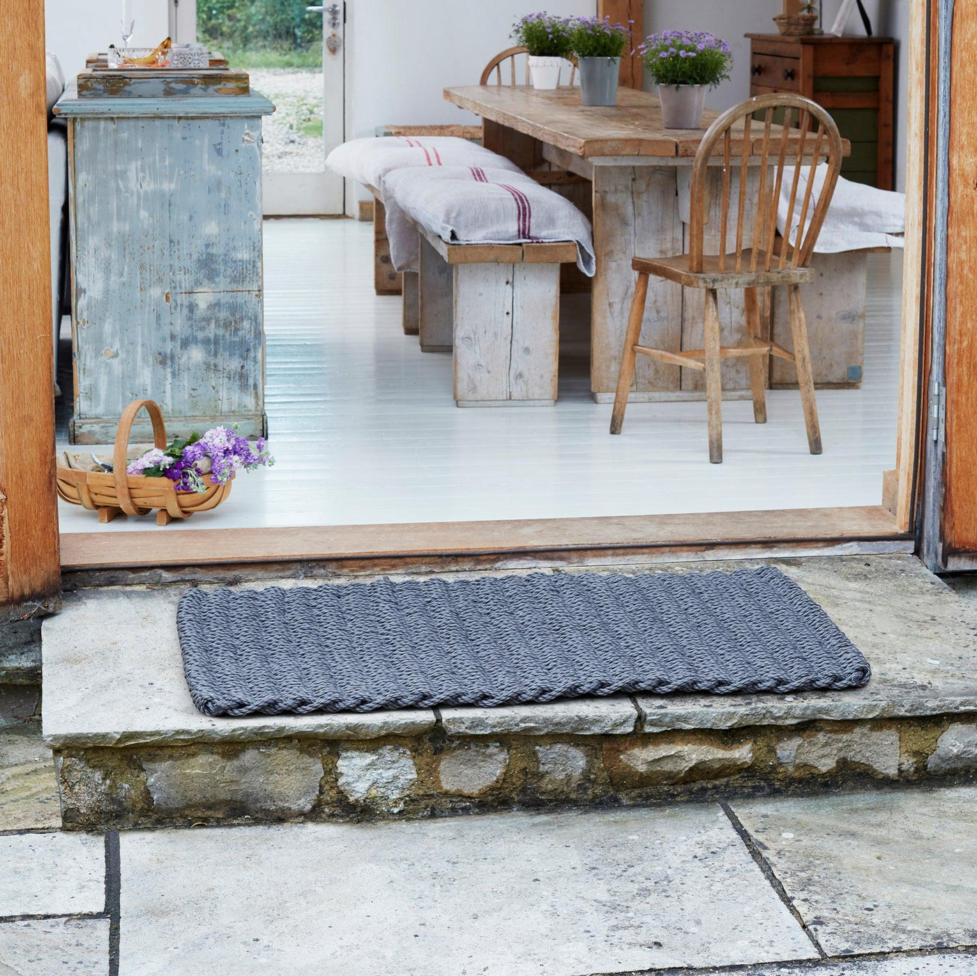 Cape Cove Slate Gray Door Mats From Wash+Dry™