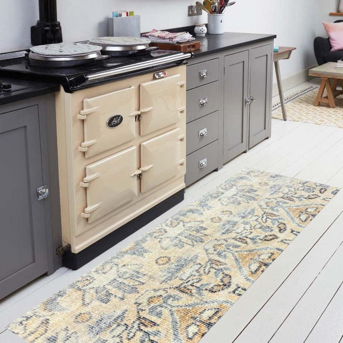 Sweet Curry washable kitchen mats from Wash+Dry