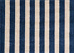 Navy Cabana Stripes washable floor mat - small