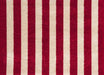 Red Cabana Stripes washable mat - small