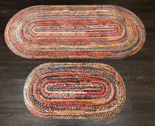 Lancaster oval washable kitchen mats by Studio 67